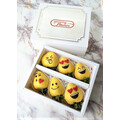 6pcs Emoji Chocolate Strawberries Gift Box